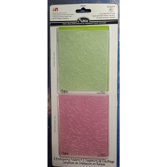 Sizzix Textured Impressions Embossing Folders - Floral Flourishe[656259] - Picture 1 of 2